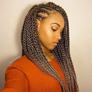 Twisted Pattern Cornrows