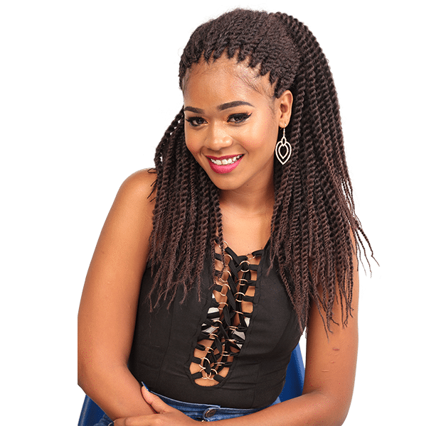 African Hair Crochet Braid-PENCIL MAMBO LONG