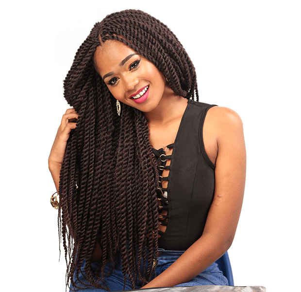 African Hair Crochet Braid-PENCIL MAMBO LONG