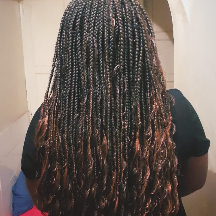 Goddess box braids 😍 #DarlingKenya