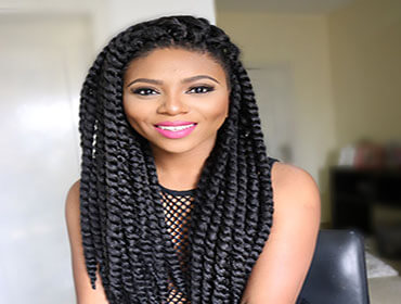 A fabulous look with crochet braid hairstyles.