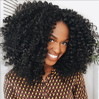 Turn the volume up with a stunning curly weave