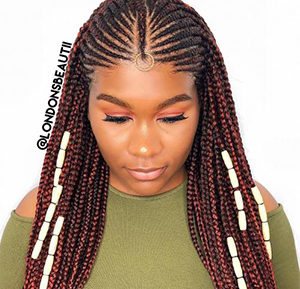 Fulani Braid with a touch of ivory