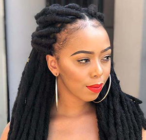 Get the traditional dreadlock look with Darlings Jozi Dreds