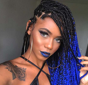 The Yaki Braids provide a natural, classy look ombre braids