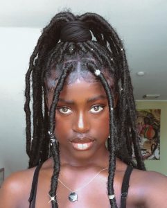 High ponytail dreadlocks