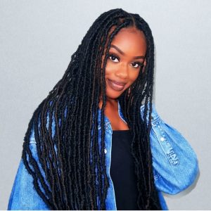 Long and flowy dreadlocks