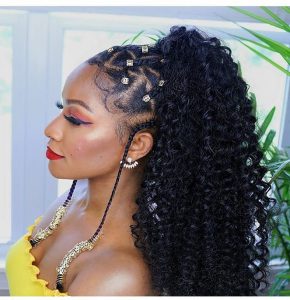 Protective crochet ponytail