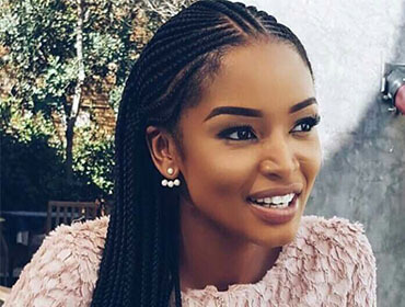 Braids with bangs (and others) back in vogue